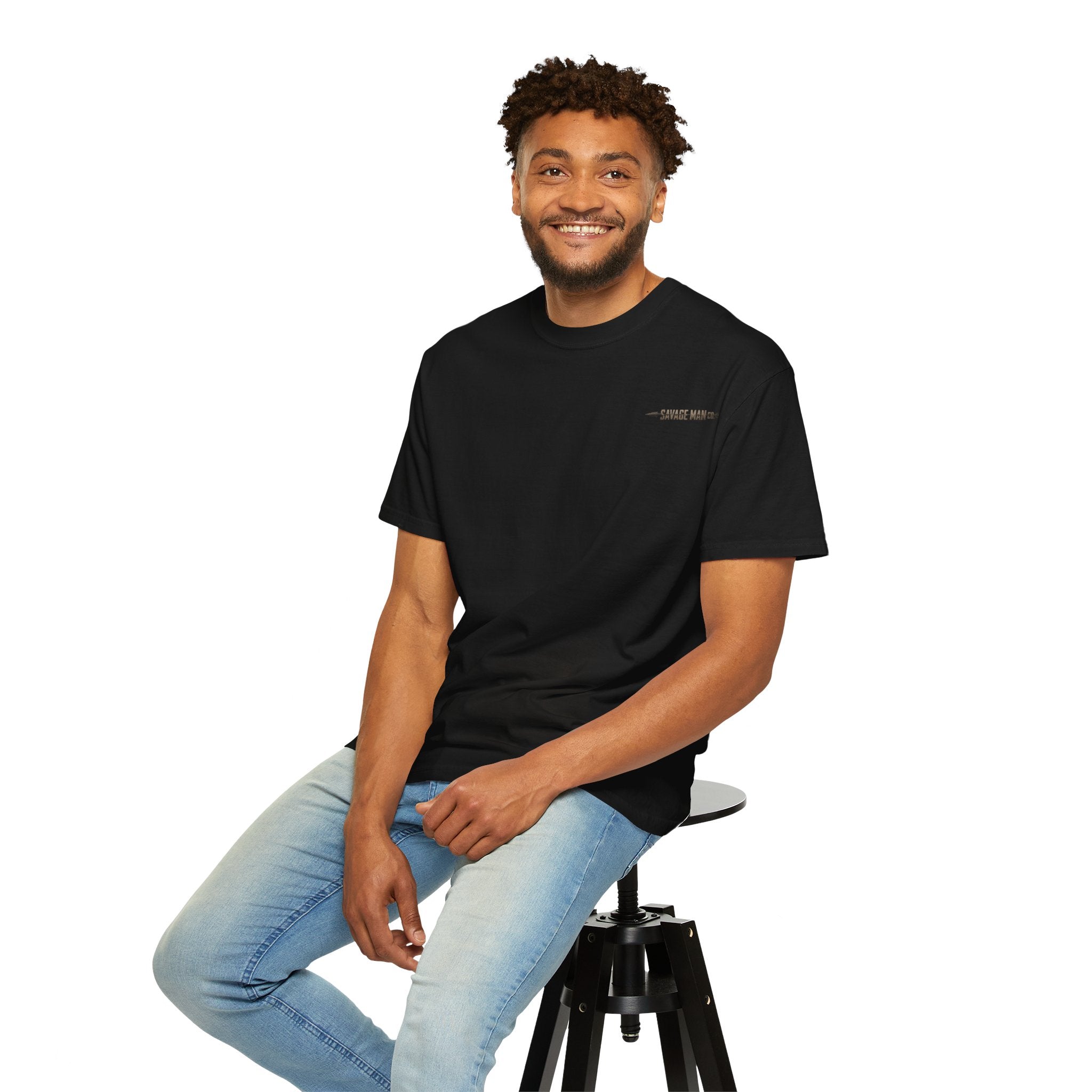 Built for the Brave Graphic T-Shirt — Dark Warrior Back Print